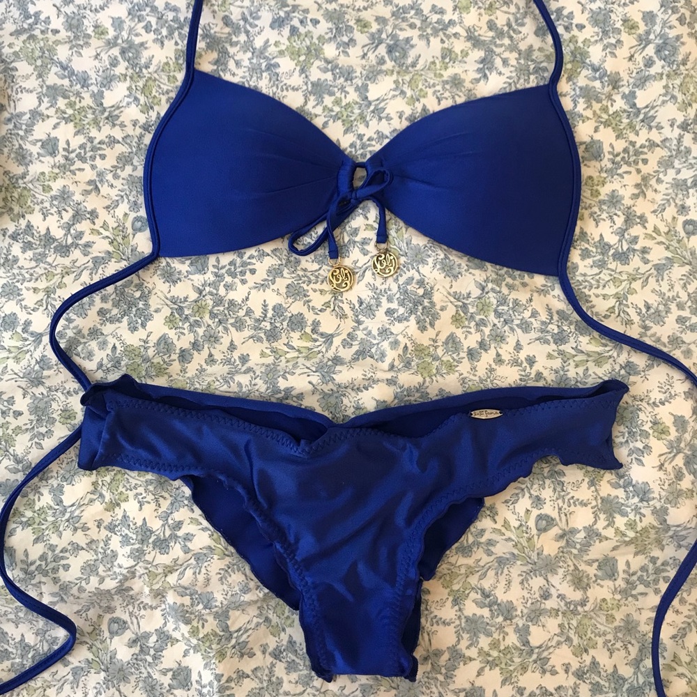 Luli Fama Wavy bikini set